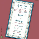 W6085 Save The Date Invite