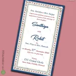 W1018 Frame Theme Wedding Digital Card