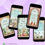 W6060 Mughal Theme Multiple Page Cards