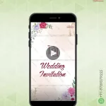 Flower Theme Wedding Invite