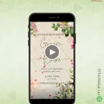 W0950 Flower Theme Save the Date Invite