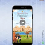 Rajasthani Theme Wedding Invitation