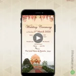 Rajasthan wedding video invite