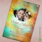 W9835 Romantic Photo Save The Date Digital Card