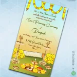 W8125 Ear Piercing Ceremony Invitaion