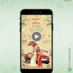 W0883 3d Envelope South Indian Wedding Invite