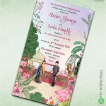W1639 Rajasthani Style Wedding Invite