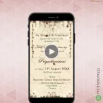 Half Saree Ceremony Invitation