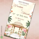 W1342 Save The Date Digital Card