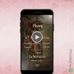 W0773 North Indian Golden Text Invitation