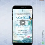 Peacock Theme Wedding Invite