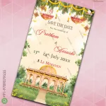 W1341 Save The Date Digital Invitation