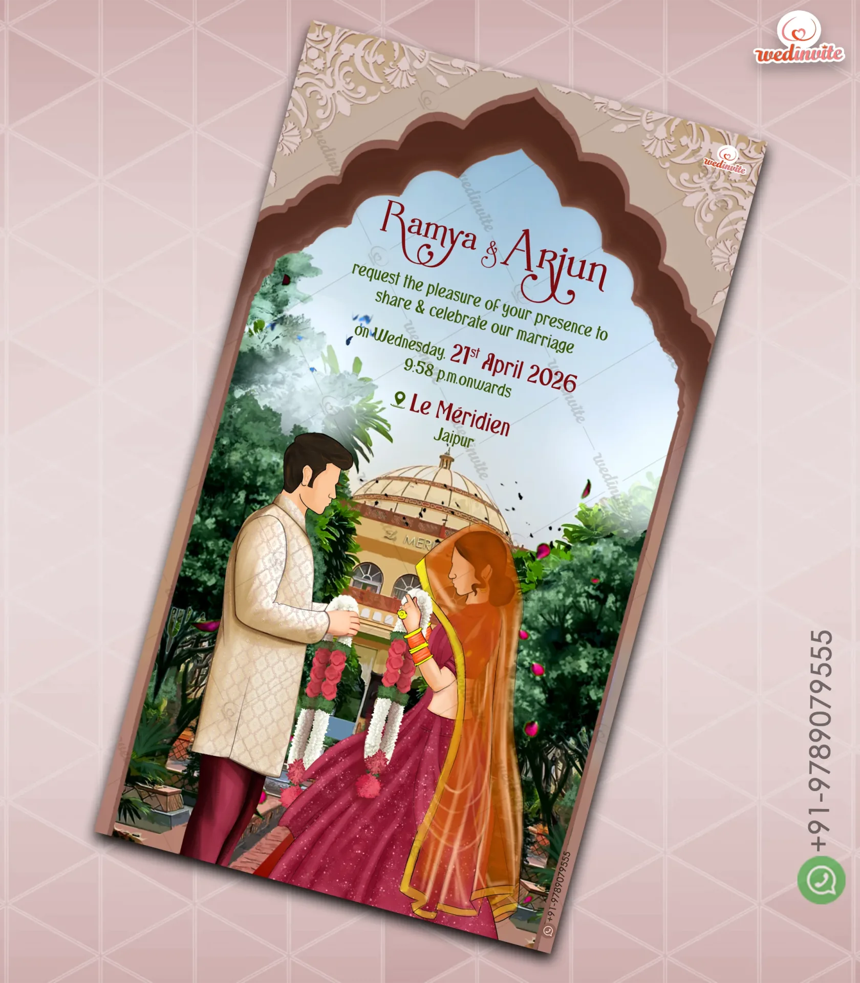 Ramya Arjun Wedding Digital Card Wedding Digital Card - Image 1
