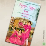 W7628 Elegant Haldi Digital Card