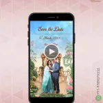 W0795_Save The Date Royal Theme Wedding Invite