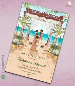 Tamil tradition based wedding invite