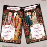 W2447 Traditional South Indian Wedding Invite