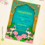 W8385 Elephant Lotus Arch Housewarming Invitation