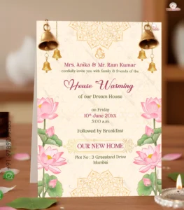 House warming invitation video for Griha Pravesh ceremony