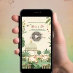 W8415 Pichwai Painting Theme Housewarming Invitation