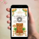 House warming invitation video for Griha Pravesh ceremony