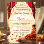 W8255 South Indian Puberty Invitation